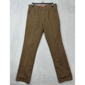 Thomas Cook Jeans Mens 32 Tan Comfort Waist Straight Leg Denim Pants Logo Pocket